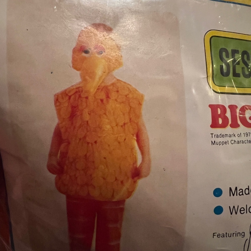 Vintage Big Bird Kids Costume - Picture 3 of 4